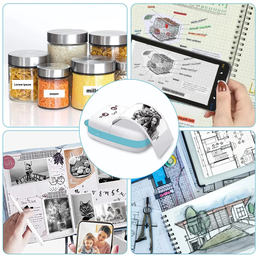 Portable Mini Bluetooth Printer for Mobile Phone Photos