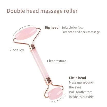 Face And Neck Massager Resin Roller Double-ended Face Massage Stick