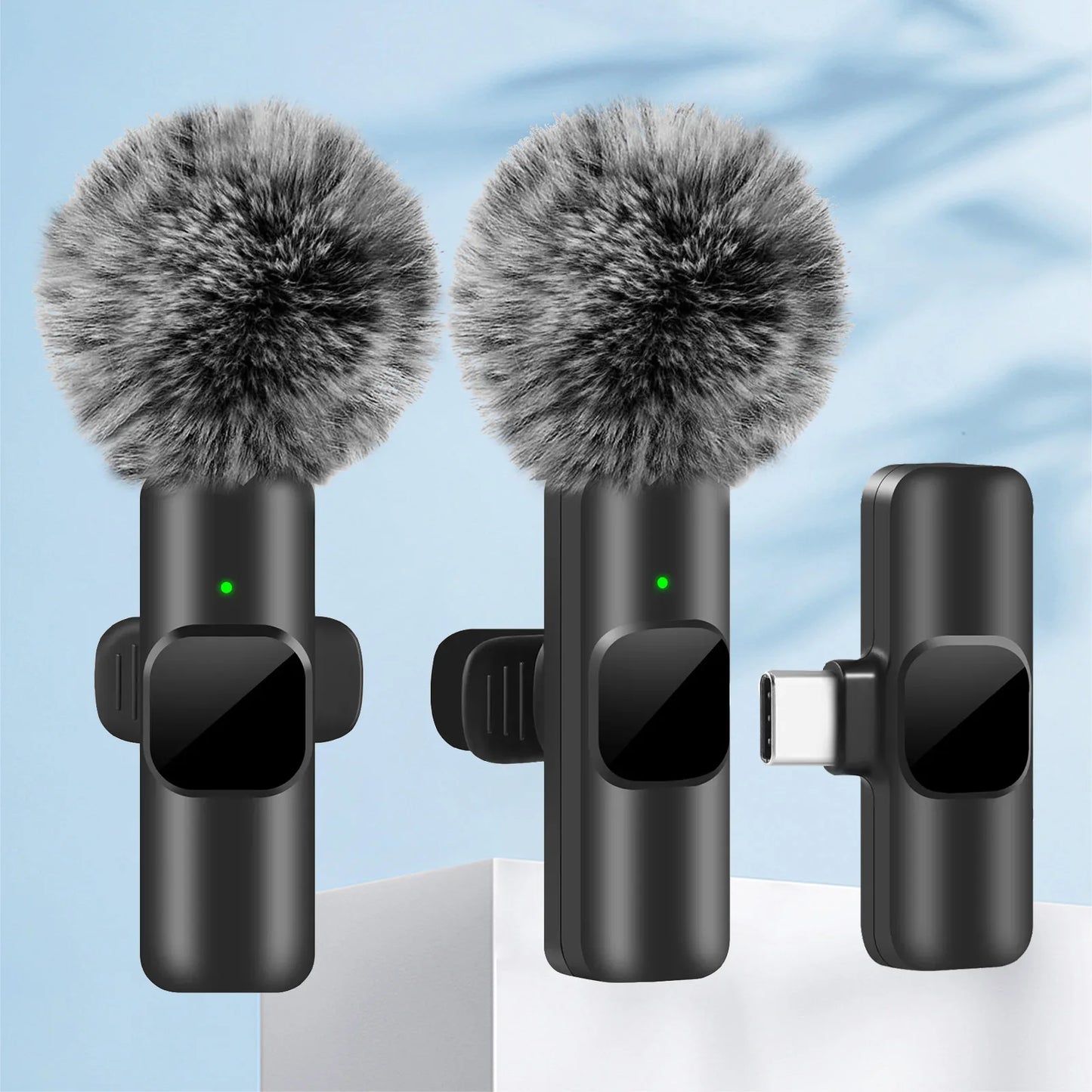 Mini Mic Wireless Microphone Audio Video Recording For iPhone Android or Laptop for gaming or social contents