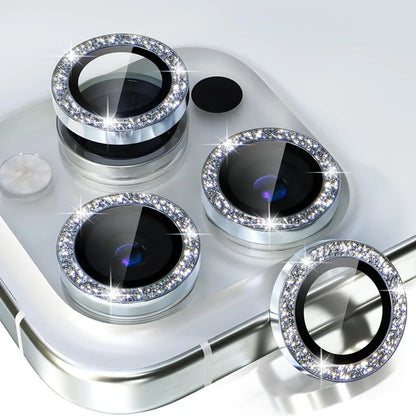 Glitter Bling Metal Glass Camera Lens Protector for IPhone