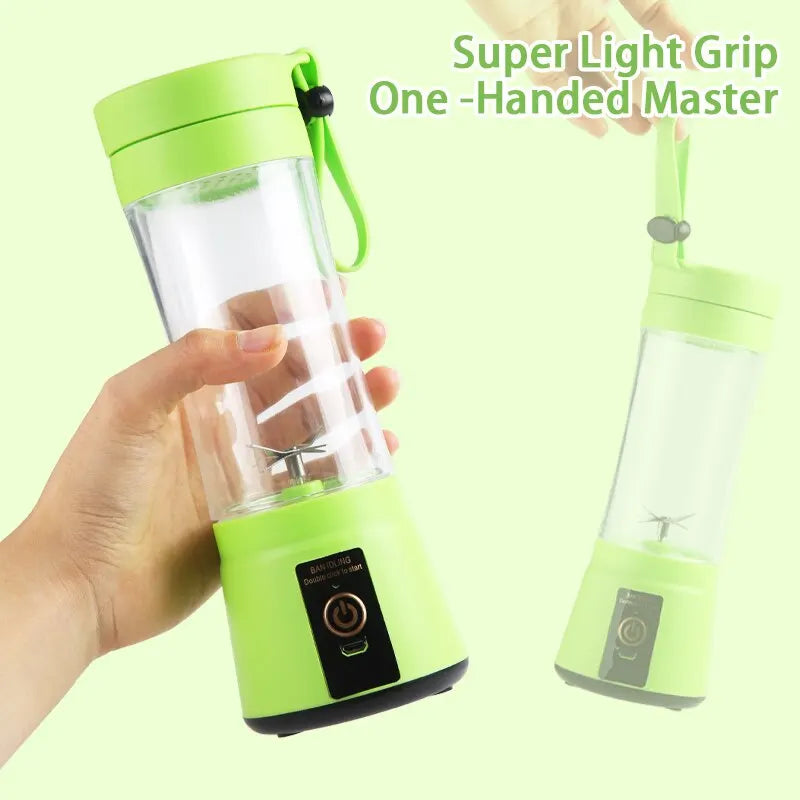 Portable Fruit Juice Blenders Electric USB 6 Blades