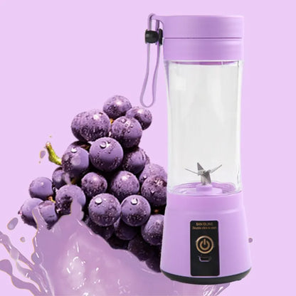 Portable Fruit Juice Blenders Electric USB 6 Blades